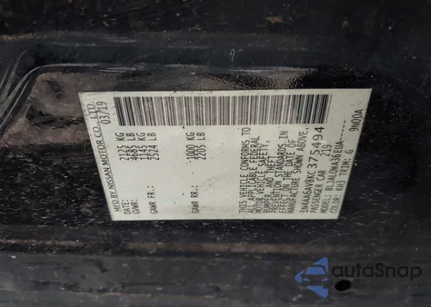 2019 Nissan Maxima 3.5 S from USA, damaged, VIN 1N4AA6AV8KC375494